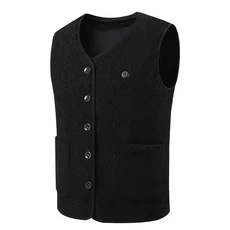 유니 가열 전기 조끼 V넥 겨울 난방 재킷 16개의 난방 구역 3개의 난방 수준 스키 사이클링용 충전식