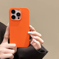 iPhone 15 Plus Pro Max 형광 네온 캔디 컬러 충격 방지 스킨 커버 용 초박형 소프트 실리콘 매트 케이스, 14 For iphone 15Pro Max, 04 Orange