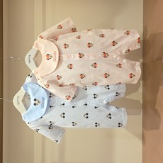 [아가방]강남점*디즈니베이비 귀염둥이 미키미니 7부우주복 턱받이 /가벼운 소재로 시원하고 간편하게 입기좋은 우주복