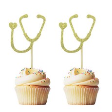 Ambishi 치과 의사 졸업 컵케이크 토퍼 24개 치과 의사 컵케이크 픽 치아 사인 컵케이크 토퍼 치과 의사 졸업 파티 장식용, Ambishi 치과 의사 졸업 컵케이크 토퍼 24개,, 1개