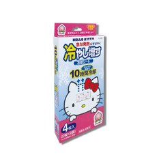 Hello Kitty 嬰幼兒適用 退熱貼 水蜜桃香氛 薄荷香氛 10小時冷卻 降溫冷敷貼片, 1個, Hello Kitty退熱貼片(水蜜桃香, N/A