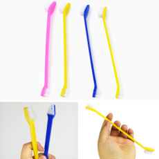 반려견 칫솔 애견 강아지 양치용 치석 제거 저자극 이빨 위생구강용품, 1세트, 랜덤