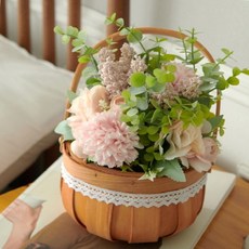 바구니 조화 사진촬영소품 조화바구니 인테리어용품, A type