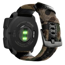 Abanen Garmin Instinct 3 45mm/2 태양열용 22mm 나일론 밀리터리 스타일 시계 밴드 우븐 원단 내구성 있는 손목 스트랩 E 45mm/택티컬/타이드/e스, 카모플라주