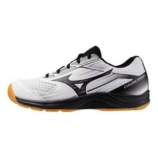 Mizuno Cyclone Speed 女排球鞋 室內運動 穩定包覆 回彈 白黑 V1GC258161
