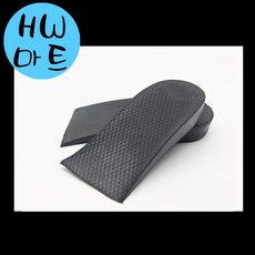 뒤꿈치 신발 미끄럼 방지 우레탄 키높이 깔창 2CM 검정색