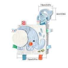 몬테소리 천 장난감 마법의 면 동물 티슈 박스 어린이 손가락 운동 아기 교육 활동 감각 발달 213827, Cloth Book 03