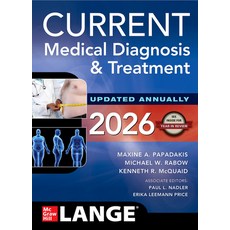 (영문도서)Current Medical Diagnosis & Treatment 2026 Hardcover, McGraw Hill / Medical, English, 9781266135545