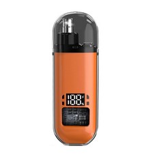 UK 電動鼻毛修剪器 Type-C充電 數位電量顯示 360度開放刀頭 全機可水洗 便攜式鼻毛刀, 電動鼻毛修剪器【烈焰橘】, 烈焰橘, 電動鼻毛修剪器【烈焰橘】