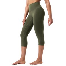 POSHDIVAH 여성용 Creamluxe 요가 레깅스 63.5cm/71.1cm(25인치)/71.1cm(28인치) 하이 웨이스트 크림 느낌의 운동 라운지 팬츠 러닝용 올리브