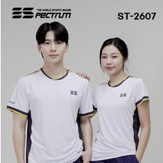 스펙트럼 ST-2607 게임웨어 경기복 반팔티 배드민턴 탁구 스쿼시 스포츠의류