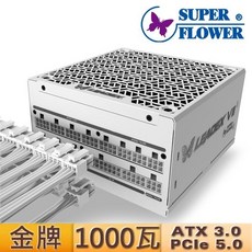 振華 Super Flower LEADEX VII XG ATX 3.0 金牌 電源供應器 (750W 850W 1000W) 10年保, VII XG 1000W 全白色