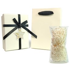 제로리빙 선물 포장 박스 + 쇼핑백, 1개, 베이지