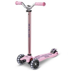 마이크로킥보드 맥시T 디럭스 프로 LED 킥보드, 로즈, 1개
