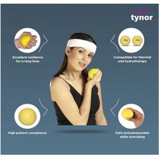 Tynor PU Exercising Ball Ortho Yellow, 1세트, 1회분
