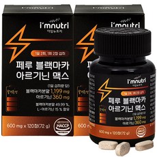 我是 Nutri 秘魯黑瑪卡精氨酸 Max, 120顆, 2盒