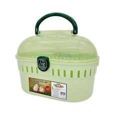 IRIS 小動物用品 礦砂 木砂 小動物外出籠 寵物提籠, 1個, 小動物外出籠HQ-250(抹茶), 抹茶