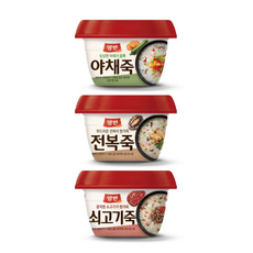 동원 양반 쇠고기죽 285g*3개 + 야채죽 285g*3개+ 전복죽 285g*3개, 285g, 1세트