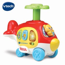英國Vtech壓壓滑行直升機，寶寶趣味聲光玩具，安全無毒材質, 1個, Multicolor