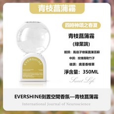 EVERSHINE 倒置空間香氛 薰香瓶, 1個, 青枝菖蒲霧（綠葉調）350ml*1瓶