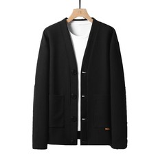 Lalatiy男款日常華夫格基本開襟衫