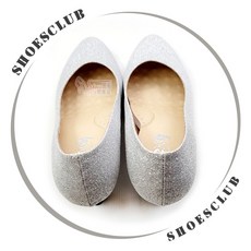 鞋鞋俱樂部 MIT閃耀金蔥舒適足弓墊高跟包鞋 婚鞋 宴會鞋 023-UZ9952 銀 跟高6公分, 1個, 銀24.5