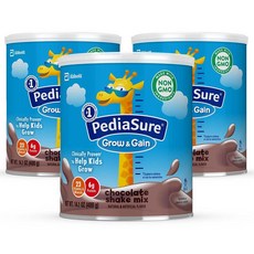 PediaSure 페디아슈어 초콜릿 쉐이크 파우더 400g 3팩, 14.1 Ounce Pack of 3, 3개