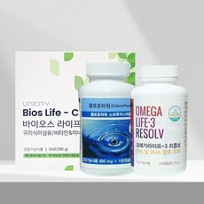 유니시티 바이오스 라이프 씨플러스 C플러스 세트 / C플러스 오메가3리졸브 클로로파워, 1세트