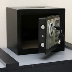 소형 현금금고 가정보관함 미니돈통 귀중품 안전함, 금고17E 지폐투입형 화이트