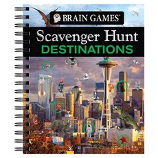 (英文圖書)Brain Games - Scavenger Hunt Destinations Spiral, Publications International,..., 英文, 螺旋裝訂