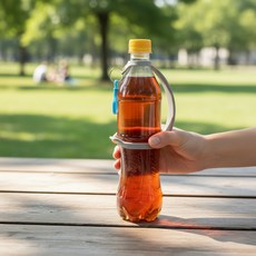 더번지 물병 휴대 손잡이 초등학생물통, 블루, 1개, 500ml