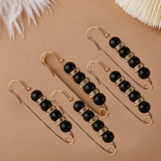 스타일러버 예쁜 바지 허리 조절 클립 옷핀, 5개, 블랙