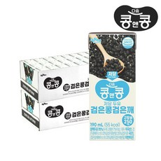 콩앤콩 저당두유 검은콩 검은깨, 48개, 190ml