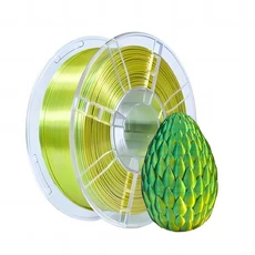 1kg 3D 프린터 PLA 실크 필라멘트 1.75mm 멀티 컬러 질감 부드러운 그라데이션 효과 재료 FDM 소모품, 02 Yellow   Green, 01 빠른  Mainland