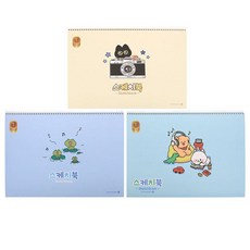 모닝글로리 3000 초등 스케치북 A 랜덤발송, 346 x 247 mm, 26매, 1개