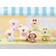 《小貝雜貨》正版現貨 線條小狗 繽紛日常 Maltese 絨毛 搪膠 盒玩 TOP TOY, 隨機款