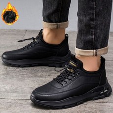 다온샵 겨울운동화 방한화 남성 겨울 따뜻한 방한 아웃도어화 슬립온 털 운동화