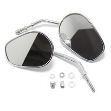 [아마존4.5+ 미국출고 223957] 오토바이 티어드롭 백미러 8mm 할리 데이비슨 로드 킹 CVO 스트리트 트라이 글라이드 프리휠러 XG500 XG750 스포츠스터 XL88, 크롬