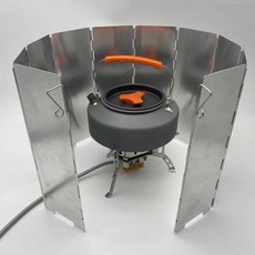 버너 바람막이 10단 캠핑 접이식, 상세페이지 참조, 1개