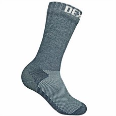 DexShell 高筒Coolmax地形徒步防水襪 無縫防水 高度透氣 防臭 乾爽溫暖 麻灰色, 麻灰色,S, 1個