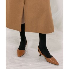 솔트앤초콜릿 포인티드 토 베이직 슬링백 412232001 4.5cms 358466