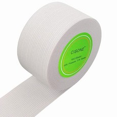 니트 엘라스틱 7.6cm(3인치) 너비 블랙 헤비 스트레치 고탄성 니트 탄성 밴드 2.7m(3야드), 1.5 IN Wide, 화이트