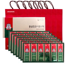 올따옴 정관장 면역케어 홍삼진고 이뮨스틱 정성담은 보자기포장 선물세트(쇼핑백포함), 300g, 7개