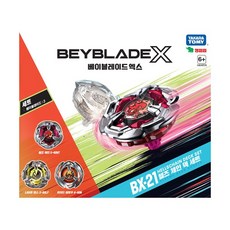 베이블레이드 X BX-21 헬즈 체인 덱 배틀팽이 3종 세트, 혼합색상, 1세트