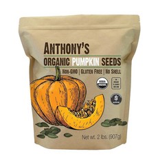 Anthony's 호박 씨앗 0.9kg(2파운드) 글루텐 프리 GMO 껍질 무염 생
