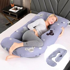 U자 바디필로우 임산부 수유쿠션, 65x90x175cm 포함 심 3KG, 라이트브라운 전면직물미그