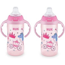 NUK Learner Cup 283.5g(10온스) 2팩 (프리티 걸리), NUK Learner Cup, 283.5g(10온스),, Pretty Girly