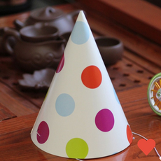 파티모자 왕 땡땡이 고깔모자