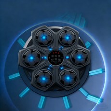 WHH 벽걸이 뮤직 복싱 샌드백 가정용 스트레스 해소 리듬 복싱 기계, 블랙