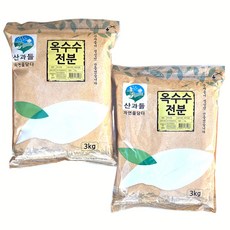 산과들 옥수수전분99% (옵션), 3kg, 2개